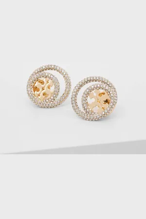 Tory Burch Kolczyki pozłacane Miller Pave Double 157231.783