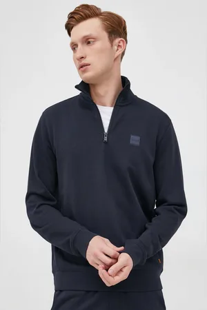 HUGO BOSS BOSS bluza bawełniana 50468926 męska kolor gładka