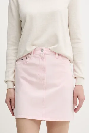 Tommy Hilfiger Spódnica jeansowa kolor mini prosta DW0DW20607