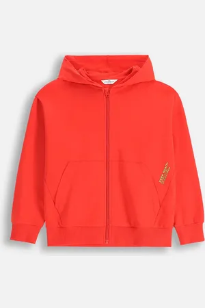 COCCODRILLO Bluza bawełniana dziecięca kolor z kapturem gładka EVERYDAY BOY