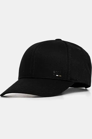HUGO BOSS Czapka z daszkiem bawełniana kolor z aplikacją 50539428