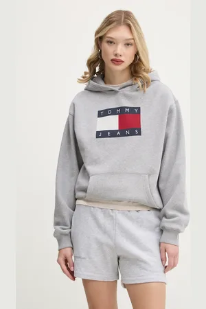 Tommy Hilfiger Bluza damska kolor z kapturem z nadrukiem DW0DW19407