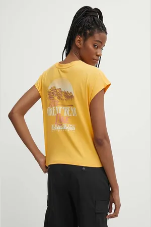 Napapijri T-shirt bawełniany S-Tahi damski kolor NP0A4HOJY1J1