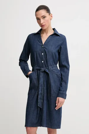 Mos Mosh Sukienka jeansowa kolor mini prosta 168460