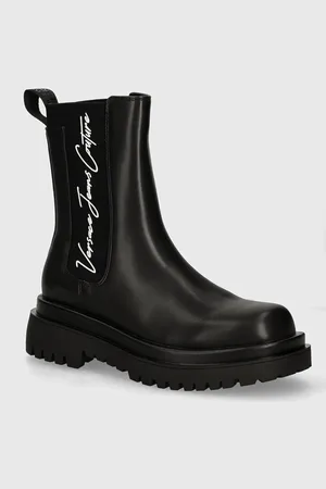 VERSACE Sztyblety Drew damskie kolor na platformie 77VA3S60 ZS868 899