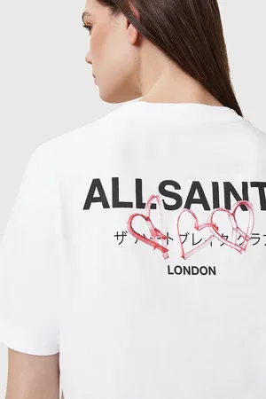 AllSaints T-shirt bawełniany AMORE damskie kolor W056JC
