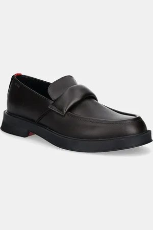 HUGO BOSS Mokasyny skórzane Lenner męskie kolor 50536253