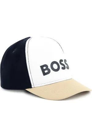 HUGO BOSS Czapka z daszkiem bawełniana dziecięca kolor z nadrukiem J51696