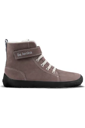 Be Lenka Dziecięce buty zimowe barefoot Winter Kids - Chocolate