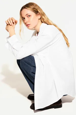 Bershka Koszula Oversize Z Popeliny
