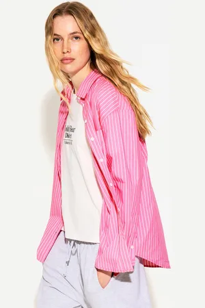 Bershka Koszula Oversize Z Popeliny