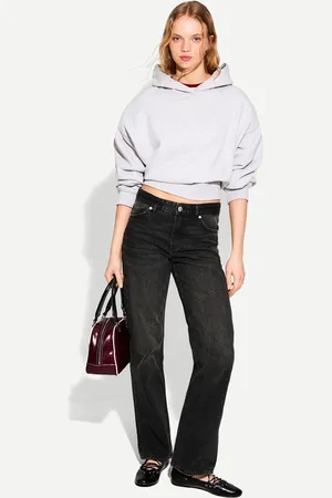 Bershka Jeansy O Kroju Straight Fit