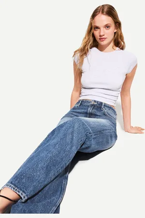 Bershka Jeansy O Kroju Straight Fit