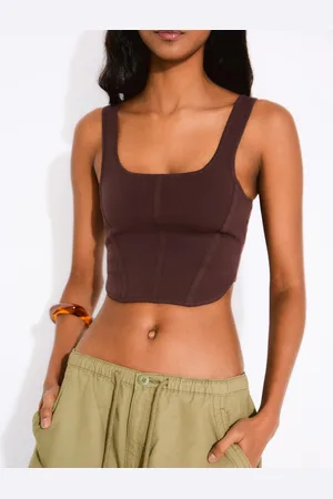 Bershka Top Typu Gorset Na Ramiączkach