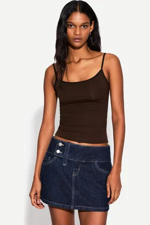 Bershka Bluzka Na Ramiączkach