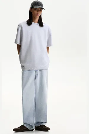 Bershka Jeansy Super Baggy Mężczyzna 32
