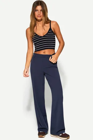 Bershka Szerokie Spodnie Tailoring