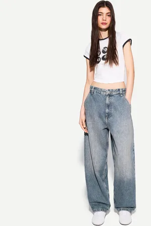 Bershka Jeansy W Stylu Skater