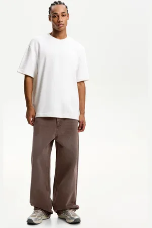 Bershka Jeansy Super Baggy Mężczyzna 32