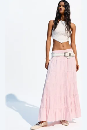 Bershka Spódnica Maxi W Stylu Boho