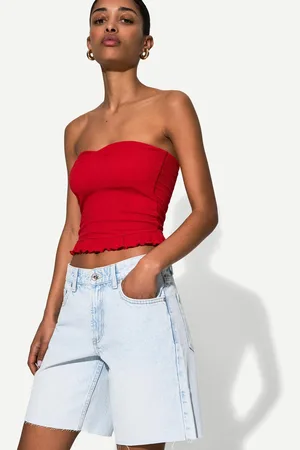 Bershka Bermudy Jeansowe