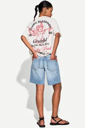 Bershka Bermudy Jeansowe