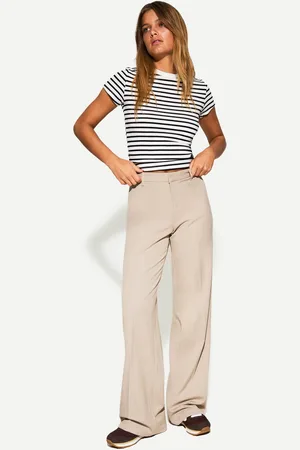 Bershka Szerokie Spodnie Tailoring