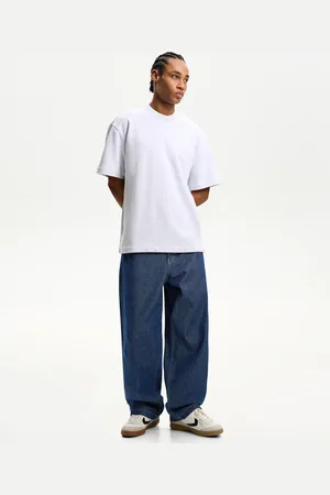 Bershka Jeansy Super Baggy Mężczyzna 32