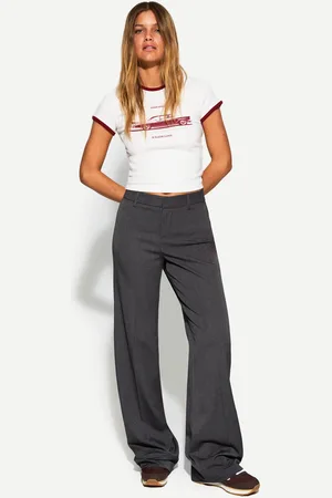 Bershka Szerokie Spodnie Tailoring