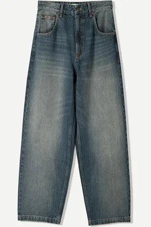 Bershka Jeansy Super Baggy Mężczyzna 32