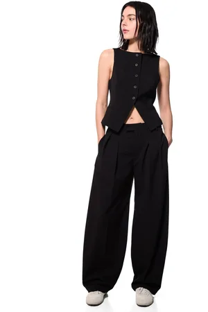 Bershka Dopasowane Spodnie Balloon