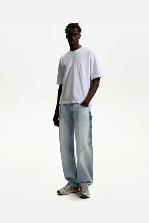 Bershka Jeansy Balloon Fit Baggy Mężczyzna 32