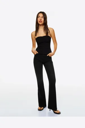 Bershka Rozszerzane Spodnie Jeansowe