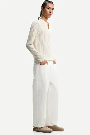 Bershka Żakardowe Jeansy Baggy Mężczyzna 34
