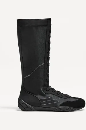 Bershka Botki Sportowe W Bokserskim Stylu