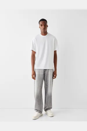 Bershka Jeansy Baggy Mężczyzna 32