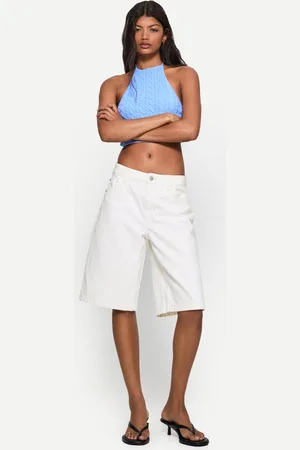 Bershka Jeansowe Spodenki Baggy