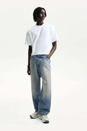 Bershka Jeansy Baggy Mężczyzna 32