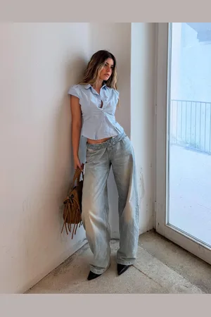 Bershka Jeansy Baggy Barrel