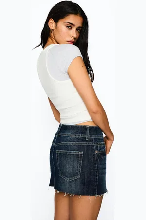 Bershka Jeansowe Spódnicospodenki Mini