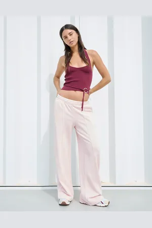 Bershka Pluszowe Spodnie O Kroju Wide Leg