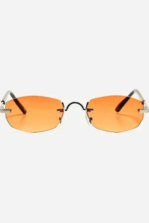 Bershka Metaliczne Okulary Przeciwsłoneczne Mężczyzna