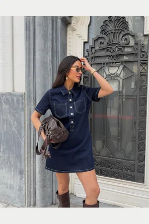 Bershka Jeansowa Szmizjerka