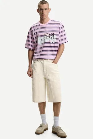 Bershka Bermudy Skater Carpenter Mężczyzna 34