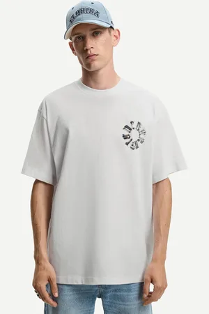 Bershka Koszulka Z Krótkim Rękawem I Nadrukiem Mężczyzna Xs