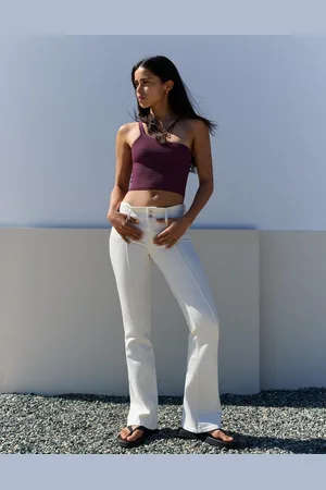 Bershka Jeansy Bootcut Z Niskim Stanem
