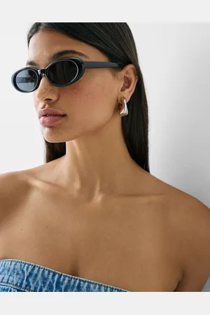 Bershka Owalne Okulary Przeciwsłoneczne Z Żywicy