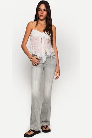 Bershka Jeansy Bootcut Z Niskim Stanem