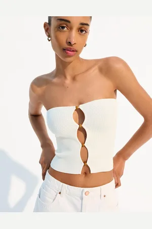 Bershka Top Bandeau Z Wycięciami