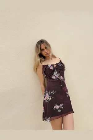 Bershka Tiulowa Sukienka Mini Na Ramiączkach Z Nadrukiem